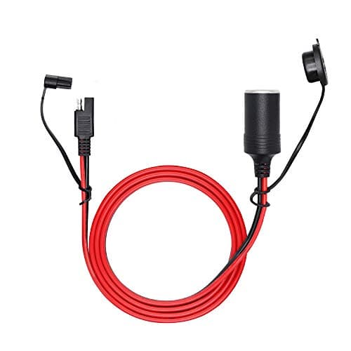 PNGKNYOCN Câble d'extension SAE vers prise allume-cigare femelle 12 V-24 V pour connexion rapide SAE 1,5 m