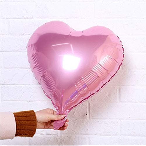 Ballon Coeur rose 20 pièces 18 Pouces baudruche en Forme de Coeur Rouge pour Anniversaire, Mariage, Saint Valentin décoration de fête de Noël