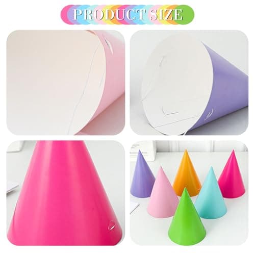 UILYNIU 24 Pièces Chapeau Anniversaire Kit Chapeau de Couronne D'anniversaire Colorées de Fête Pour Anniversaire Party, Fêtes de bébé Accessoires de jeu de fête amusant (24 pcs)