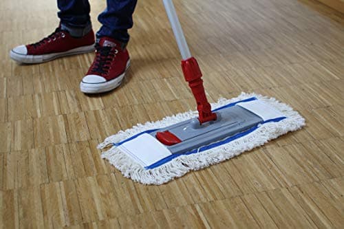 Bellanet Lot de 2 serpillères en coton pour parquet et sols en bois véritable 40 cm - Enlèvement professionnel avec fibres naturelles