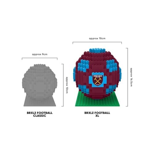 FOCO Briques de Construction 3D BRXLZ XL Modèle de Ballon de Football Officiel Arsenal, Blocs de Construction de Football - Arsenal Football Club