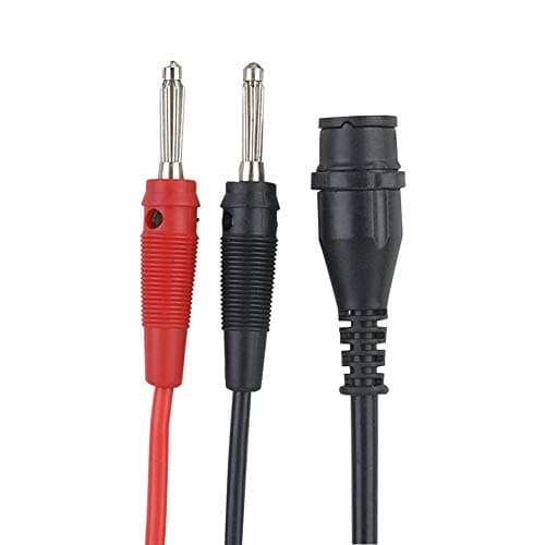 Akozon Câble mâle BNC mâle Fiche mâle à fiche banane Câble coaxial Oscilloscope Cordon de test 120 cm P1203 avec cercles de protection en silicone