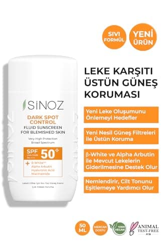 Sinoz, Crème solaire fluide anti-taches SPF50+ / PA++++