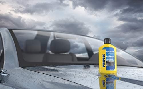 Rain-X Lave Glace Voiture Traitement Anti Pluie Pare Brise Technologie Hydrophobe, Bain et Miroirs 200 ml Insecte, Jaune
