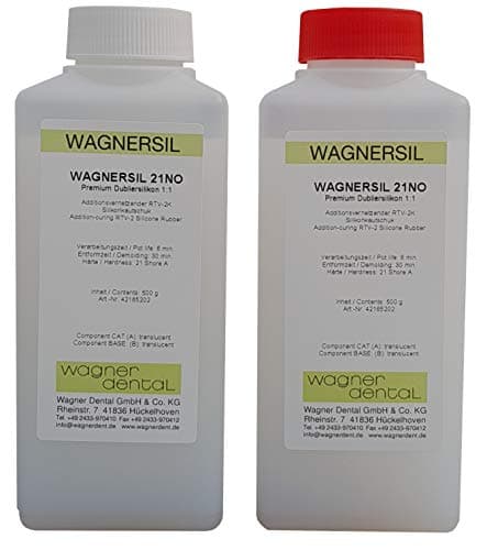 Wagnersil 21 NO Caoutchouc de silicone translucide - Silicone de duplication (souple) - 1 kg