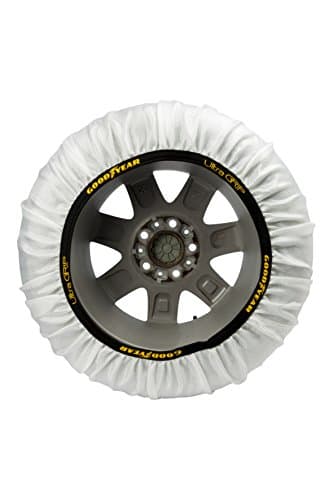 Goodyear Jeu de 2 Chaînes à Neige en Textile pour Voitures Ultra GRIP Taille M, Blanc