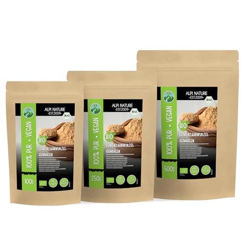 Racine de pissenlit bio moulue (100g), Racine de pissenlit biologique séchée, Racine de pissenlit de collection sauvage, Thé de pissenlit biologique, Thé de racine de pissenlit 100% naturel