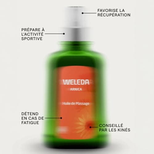 WELEDA - Huile de Massage à l'Arnica - Préparation et Récupération Sportives - Flacon 50 ml