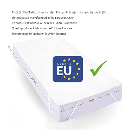 Twillie – Protège-Matelas 80 x 200 Imperméable avec 4 Bandes Élastiques – Certifié Oeko Tex® - Ultra Fin, Ultra Résistant, Ultra Doux – Alèse 100% Jersey - Respirant et Absorbant, Fabriqué en Europe
