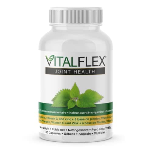 VITALFLEX | Renforce les Os, les Articulations et le Cartilage | Antioxydant Naturel avec Curcuma, Boswellia, Zinc et Vitamine C pour la Formation du Collagène | Complément alimentaire | 30 Gélules