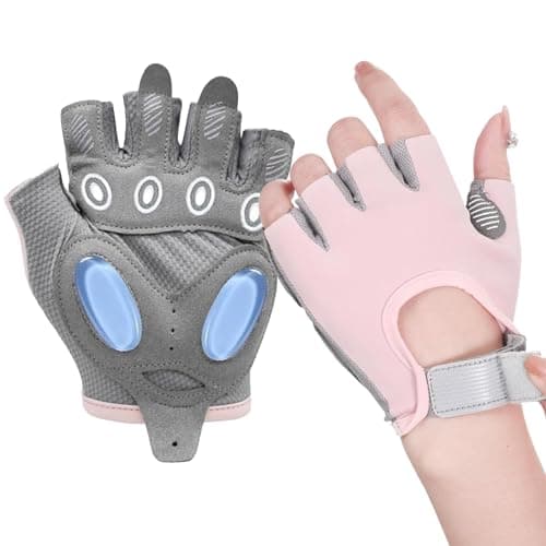 HSLXBY Gants de Fitness,Gants de Sport,Gant Fitness pour Femme,Respirant Anti-dérapant Gants Fitness,Gants Cyclisme Demi-Doigts,Gants de Cyclisme,Gants d'haltérophilie,Gants de Gym pour Exercice