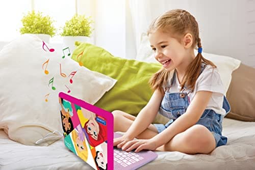 LEXIBOOK JC598DPi2 Disney Princess-Jouet éducatif et bilingue pour Ordinateur Portable 124 activités d'apprentissage (français Non Garanti)