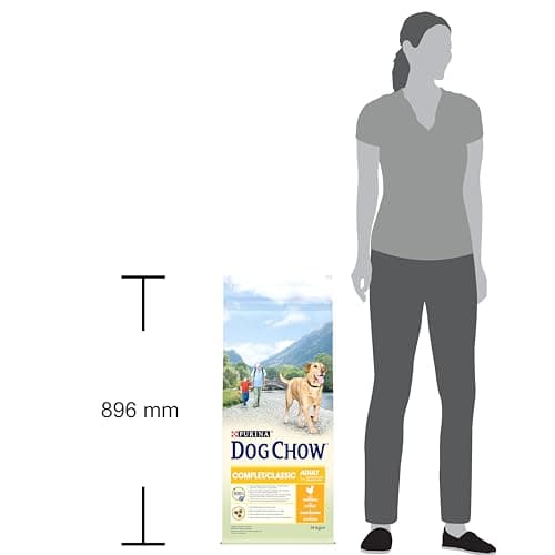 DOG CHOW Chien Complet Croquettes avec du Poulet pour Chien Adulte 14 kg