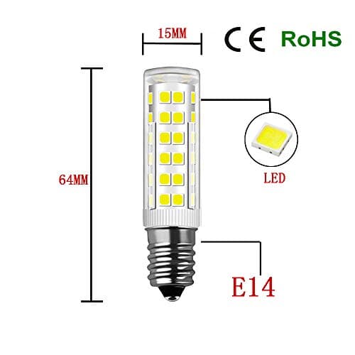 MENTA Ampoule LED E14, 7W Equivalente à Ampoule Incadesent de 60W, 450Lm,6000K Blanc Froid, Angle de faisceau de 360 dégrés, Non-dimmable,Lot de 10