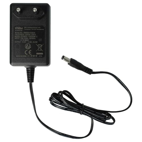 Alimentation Chargeur Câble vhbw pour Yamaha Psr-k1 Electronic Digital Piano Midi Keyboard Klavier Clavier, comme PA-5, PA-5D