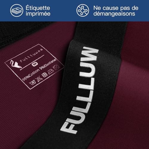 Fullluwaa - Lot de 10 Boxers Homme Coton, Confortable et Doux - Ajustés, Ceinture Élastique Ultra - Souple