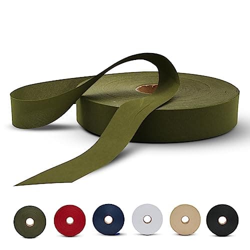 DOJA Barcelona | Biais de Couture Vert | 1 Rouleau Biais Couture 100m | Large 20mm | Ruban Vert Polyester | Biais au Metre | pour Ruban Couture, Passepoil Couture, Galon Couture, Mercerie Biais