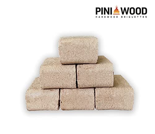 PINI Briquettes de bois 100 % hêtre dur RUF cheminée, poêle, barbecue, foyer, bois de chauffage, 20 kg