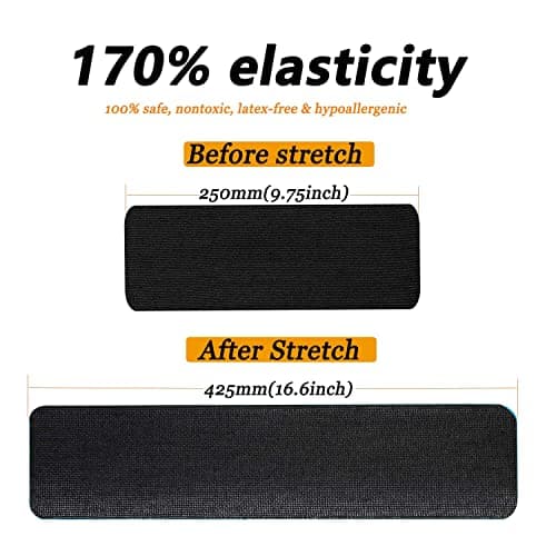 ANAMPION 3 Rouleaux Bande Kinesiologie Precut Style de Vague, 5cm*5m Kinesio Tape pour la Physique, Imperméable Bande Kinesiologie pour Genou, Coude et l'épaule(Noir+Couleur rose+Couleur de peau)