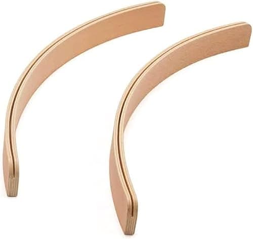 Aatpuss 2 Pièces Porte-Cartes à Jouer en Bois,Support Carte à Jouer,Porte-Cartes à Jouer Arrondi en Bois,Porte Cartes à Jouer au Design Incurvé,pour Les Enfants et Les Seniors