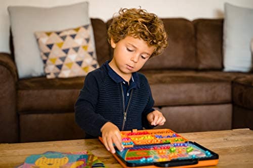 Nathan - Clic Educ Mosaïques - jeu de société - jeu d'apprentissage et reconnaissance des couleurs - développe la motricité fine et la créativité - 675 pions - loisirs créatifs - enfant 4 ans