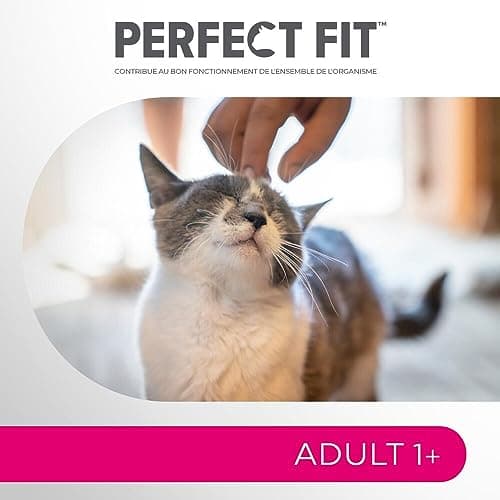 PERFECT FIT Adulte 1+ Croquettes pour chat adulte – Répond à des besoins spécifiques d'un chat stérilisé – Nourriture Riche en Poulet – 2,8 kg (Lot de 3)