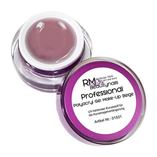Gel polyacrylique, maquillage beige