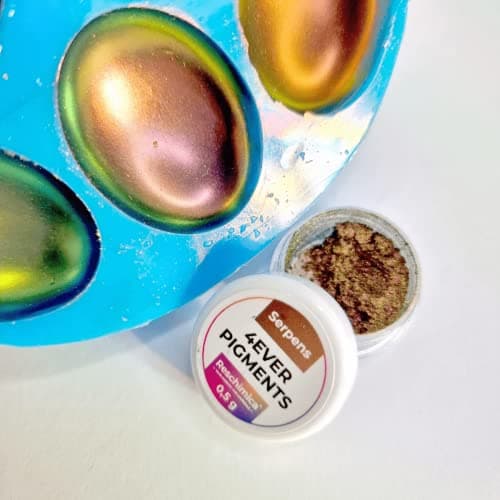 CHAMELEON SET - 5 pigments en poudre à effet irisé, effet brillant pour résines époxy, savon, slime, bougies et autres matériaux