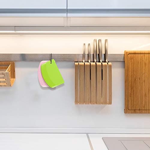 Vilcoon Grattoir à Pâte en Plastique,3Pièces Grattoir à Pâte Coupe-pâte Grattoir Qualité Alimentaire Qui Est Sûr et Sain Pas Facile à Casser Pour Cuisine,Pâtisserie Crêpes Le