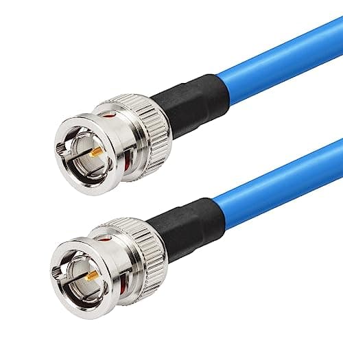 Superbat Câble BNC Câble Vidéo SDI 100cm 3G/6G/12G (Belden 1694A, 75Ohm) Mâle à Mâle pour Caméras et Équipements Vidéo Supporte HD-SDI/3G-SDI/4K/8K, Câble Vidéo de Précision (1 pièce)