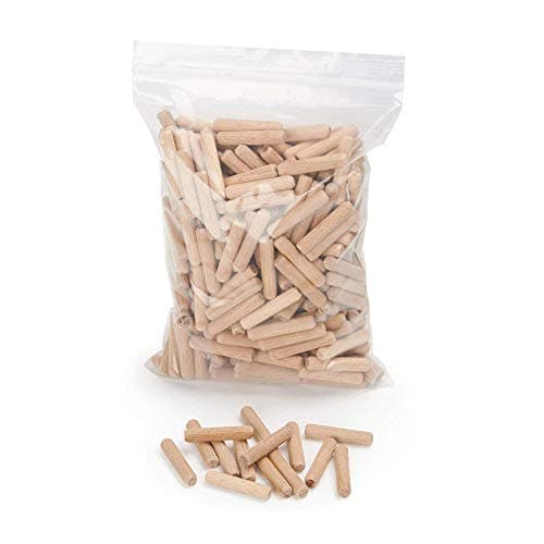 Wfix Cheville en Bois 400 pièces 8 mm x 40 mm - Goujon Bois de Hêtre Massif pour Fraise à Bois