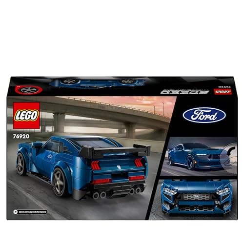 LEGO Speed Champions La Voiture de Sport Ford Mustang Dark Horse Véhicule Jouet, Set de Construction pour Enfants, Idée Cadeau pour Les Garçons et Les Filles Dès 9 Ans, Décoration pour Chambre 76920