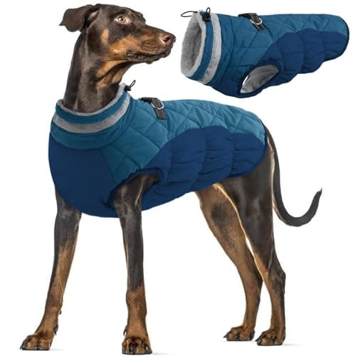 Manteau pour Chien Grande Taille, Manteau Chien Habit pour Chien Vetement Veste Chaude Chien(Vert Foncé, 3XL)