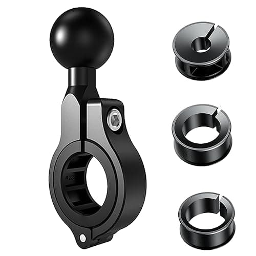 Aluminium 1" Ball Base 360° Rotation for 22mm-32mm styr universelt egnet til RAM/iMESTOU Bike Phone Mount Med 1 tommer kugleudtag