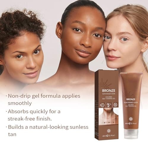 2 Pièces Autobronzant Corps Self Tanning, Bronzage Intense, Accélérateur de Bronzage, Autobronzant à l'effet Immédiat, Bronzage Naturel et Longue Durée, Toutes Peaux et Tous âges