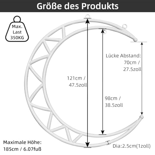 PRIOR FITNESS Hoop, Lyra Hoop, serviette de yoga aérienne, Hoop Fit, Aerial Hoop Ring Moon
