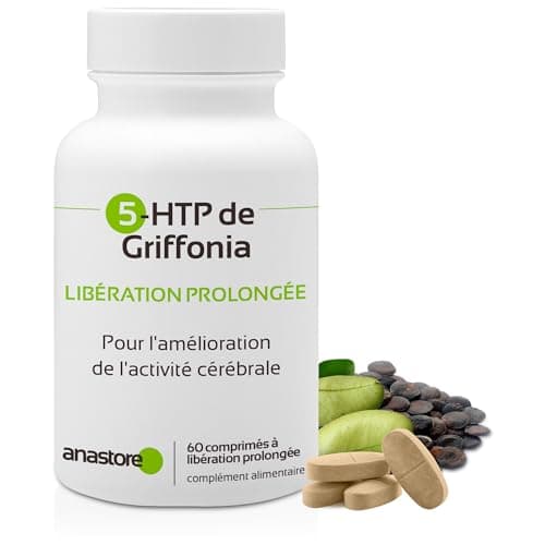 5-HTP de Griffonia * 510 mg / 60 comprimés * origine naturelle à libération prolongée * équilibre émotionnel
