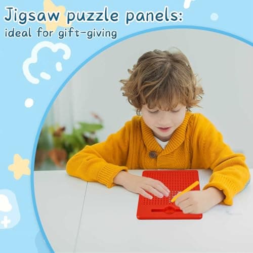 BLUESEABUY 2 Pièces Planche à Dessin Magnétique Tableau Magnétique pour Enfants Tablette Magnetique Dessin Magnétique Tablette pour Voyage Cadeaux pour Enfants