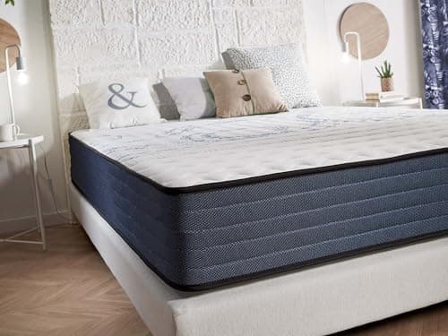NATURALEX - Matelas 140x200 cm - Perfect Dream - Très Épais 30 cm - Mousse à mémoire de Forme et Blue Latex - Thermorégulateur - 7 Zones de Confort - Ferme - Réversible - Respirant - Très Durable