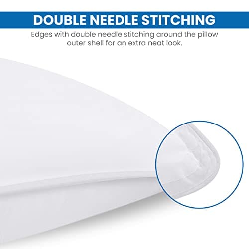 Utopia Bedding Pillow (Lot de 2), 60 x 60 cm, Oreiller de Sommeil, Coussin Respirant et Doux (Blanc)