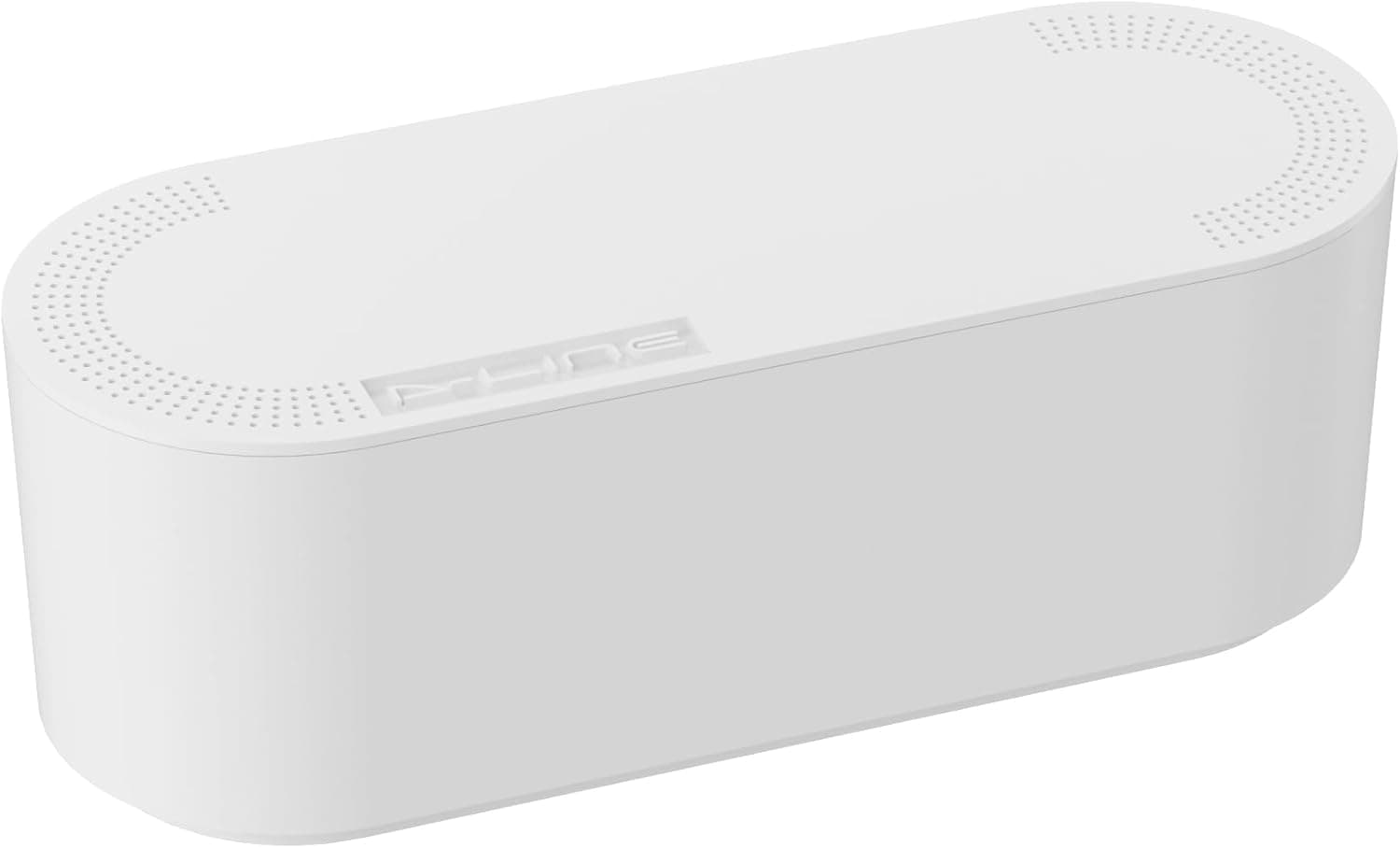 D-Line Boîte Range Câbles – Cache Multiprises et Fils, Gestion des Câbles de Bureau et TV - 325mm x 125mm x 115mm - Petite, Blanc