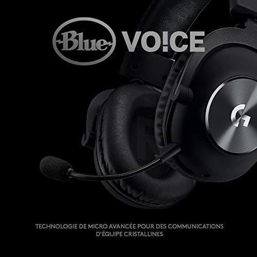 Logitech G PRO X Casque filaire gamer Over-Ear avec Micro BLUE VO!CE, DTS Headphone:X 7.1, Transducteurs PRO-G 50mm, Son Surround 7.1 pour Gaming Esport, PC/PS/Xbox/Nintendo Switch - Noir
