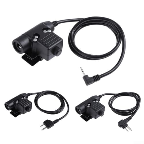 RANRAO Casque radio PTT, U94 Adaptateur PTT Push To Talk pour talkie-walkie pour BaoFeng UV-5R pour Kenwood pour Z – Tactique (pour Motorola B), 1511477994