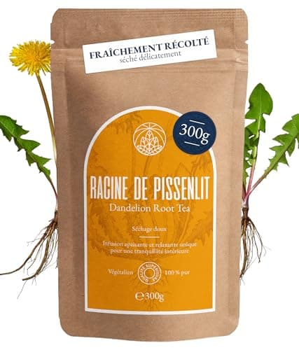 Tisane de racine de pissenlit Monte Nativo (300 g) - 100% pure et naturelle, sans additifs - Pissenlit comme tisane ou cadeau de thé - Tisane aromatique - Thé aux fruits - Thé Chaud ou Thé glacé
