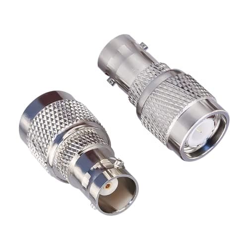 TUOLNK Adaptateur coaxial BNC vers TNC TNC mâle vers BNC femelle connecteur coaxial RF pour câble d'extension d'antenne Wifi 2 pièces