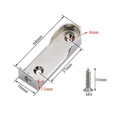 Niaciswe Supports de Tringle Ovale 8 Pièces Support Tringle Penderie Support Penderie Support Penderie D'armoire Penderie Supports Fixation Upports Ovales en Métal pour Support Barre Penderie