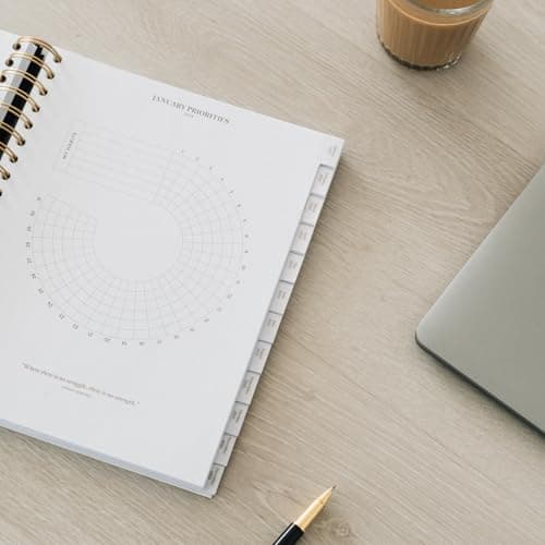 Kokonote - Agenda Annuel Semainier 2025 Noir | Agenda Grand Format, Agenda Spirale, Planner 2025