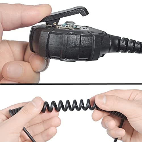 HYS Microphone haut-parleur portable pour talkie-walkie, microphone compatible avec Motorola CP040 CP140 GP300 CLS1110 Radio bidirectionnelle
