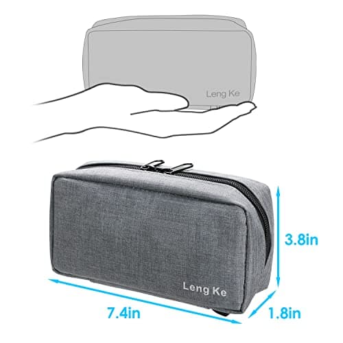YOUSHARES Insuline Trousse Isotherme Portable avec 2 Poche de Gel - Sac de Refroidissement avec Sac de Glace pour Diabétique (Gris)