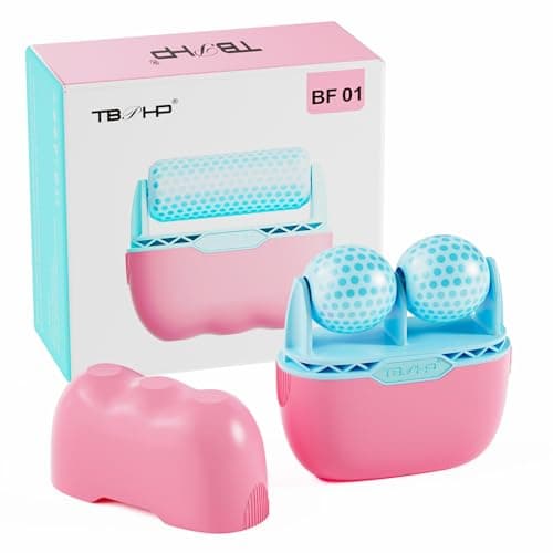 TBPHP Ice Roller Pour Massage Du visage yeux masseur Cadeau pour femme Rouleau de massage Poches (Bleu)
